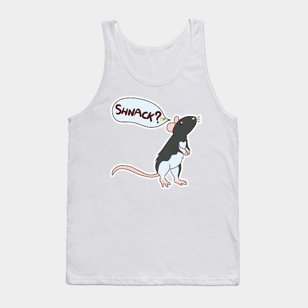 Rat Shnack Design Tank Top by Eimazelart